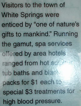 White Sulphur Springs sign