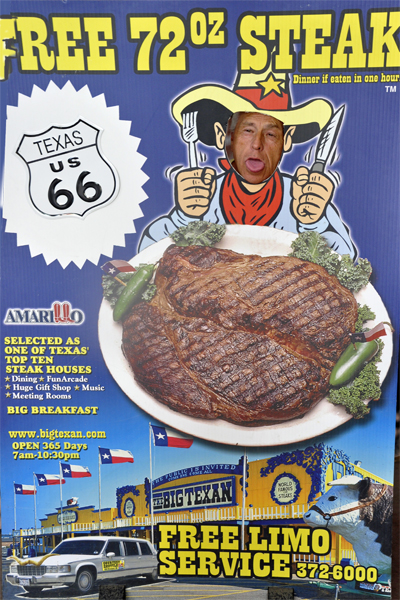 Lee Duquette and the 72 ounce steak