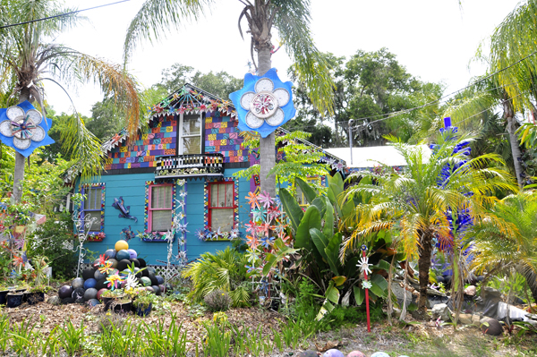 the Bowling Ball House at Whimzeyland