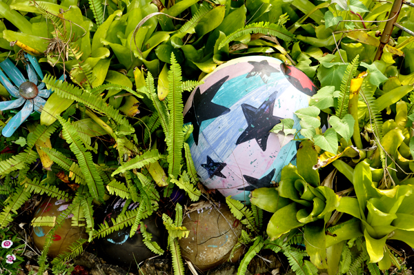 bowling ball with stars