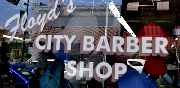 Floyd's Barber Shop in Mayberry USA - sign