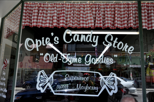 Opie's candy store in Mayberry USA