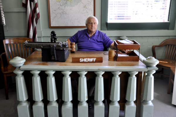Lee Duquette acting as Sheriff