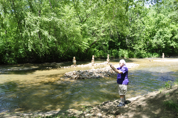 Lee Duquette taking photos in Mt. Airy, North Carolina