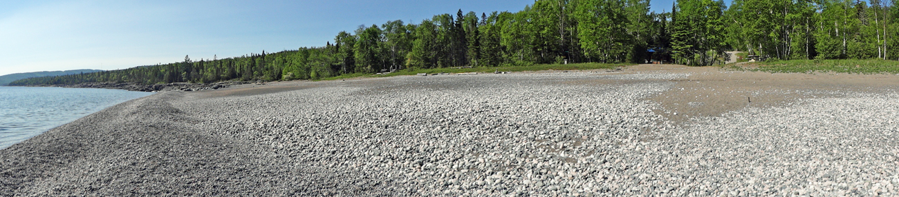 panorama of Schreiber Beach