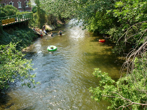 the exit point for the tubers