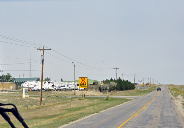 Casper KOA campground entrance