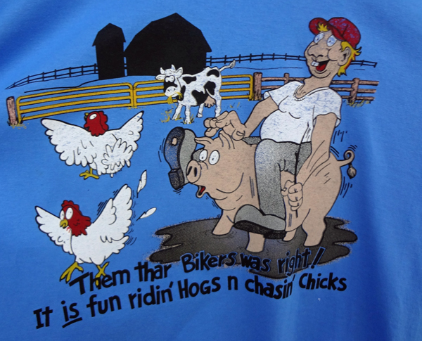 interesting design on a T-shirt