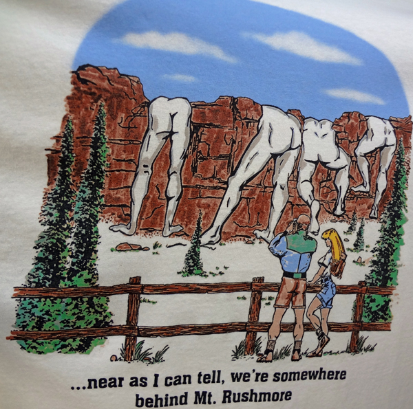 interesting design on a T-shirt