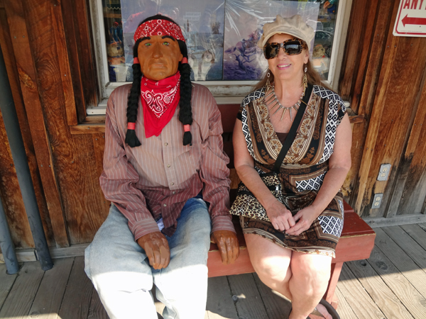 Karen Duquette and her new Indian friend