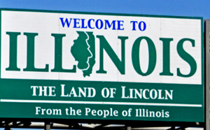 welcome to illinois sign