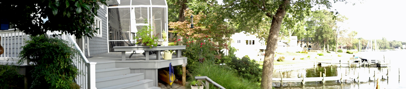 panorama of house and water