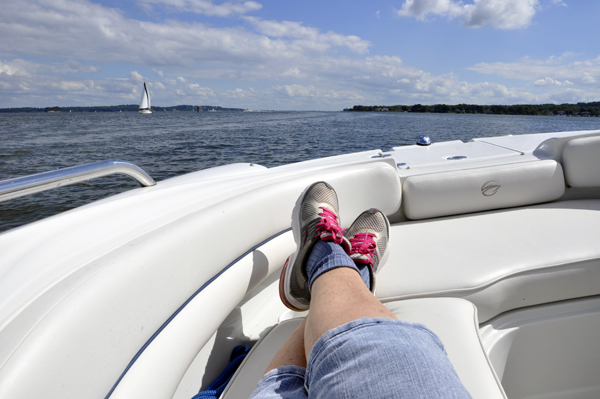 Karen Duquette is totally relaxed 