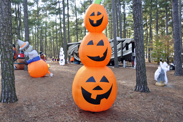Halloween decorations - pumpkin trio