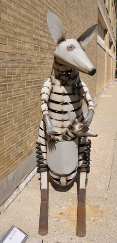sculpture titled Kangaroos