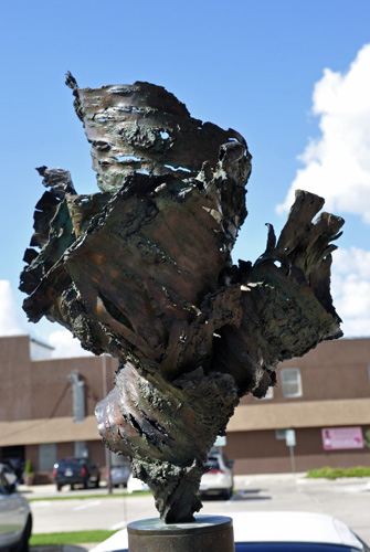 sculpture titled Cherry Bark Bouquet