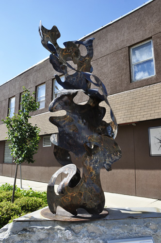 sculpture titled Twisted Sister