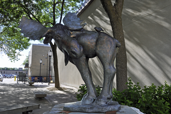 sculpture titled Ralph Moose