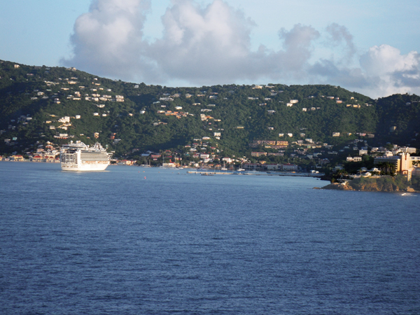 St. Thomas as seen from the Norwegian Getaway