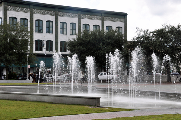 Water fountain in Ellis Square