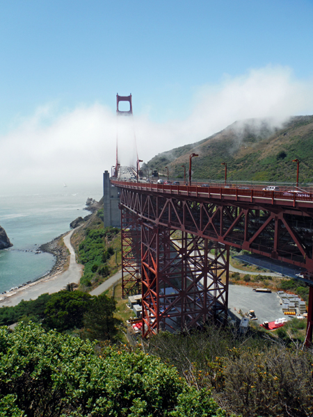 Golden Gate Bridge and fog