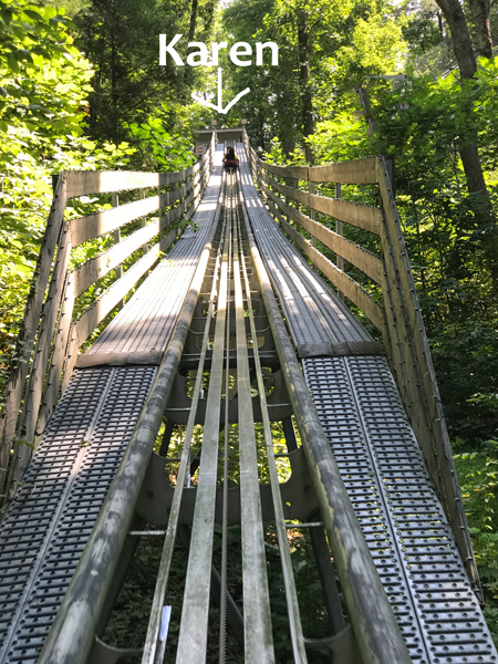 Karen Duquette on the Gatlinburg Mountain Coaster