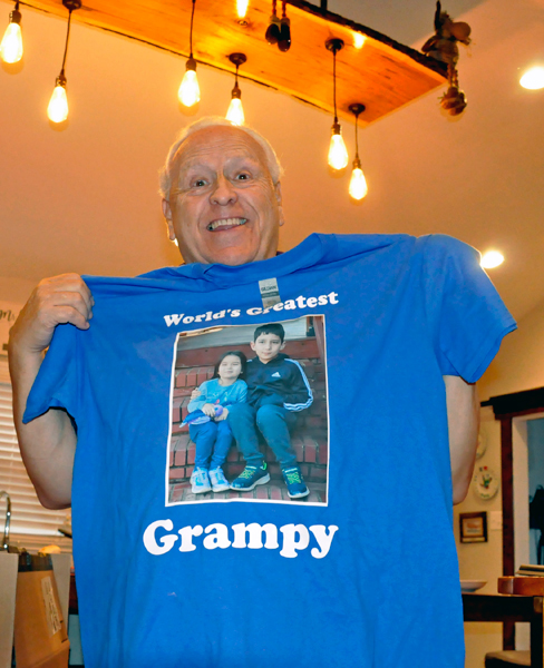 Lee Duquette and his Grampy t-shirt