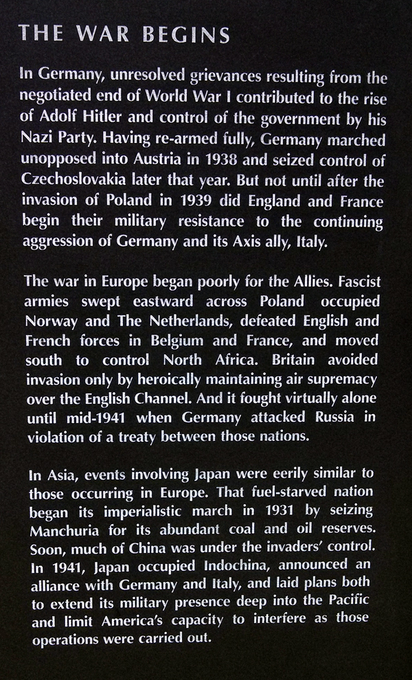The war Begins sign