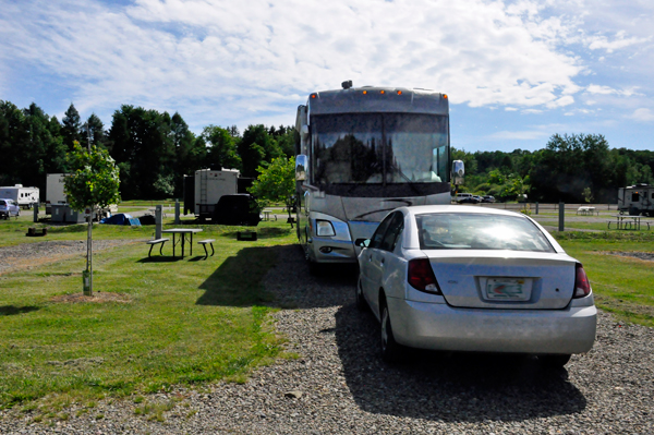 The RV and toad of the two RV Gypsies