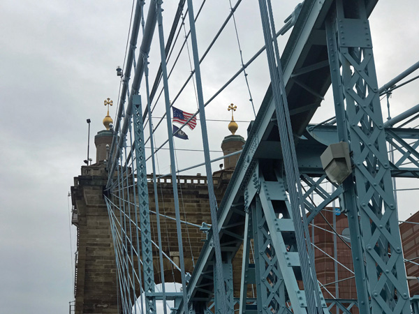 gold domes and flags