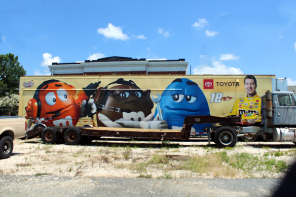 M&M Nascar transporter
