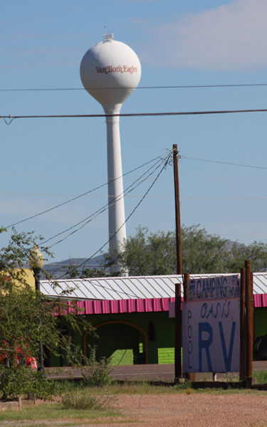 The Van Horn Eagles Water Tower
