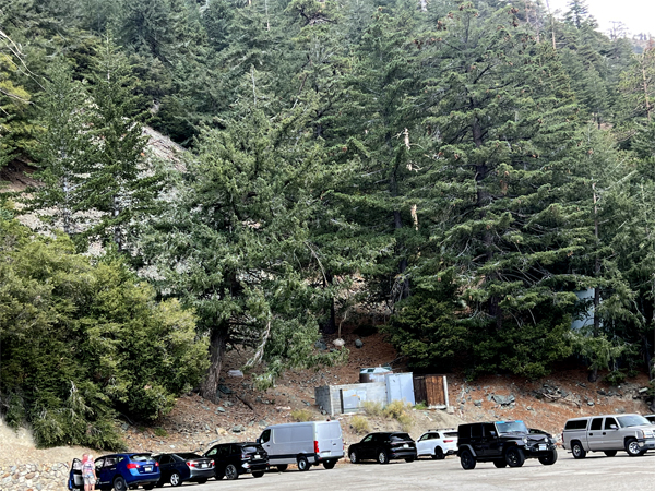 My Baldy parking lot