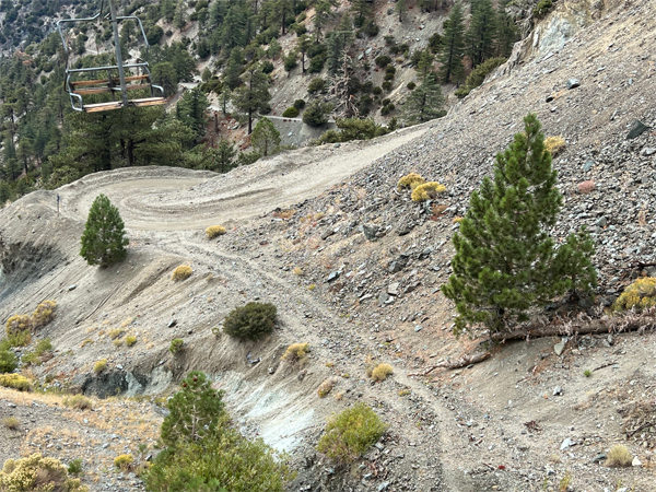 path up Mt Baldy