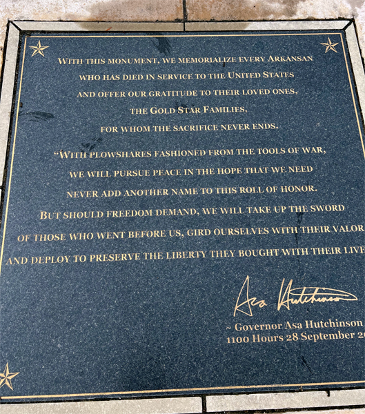 Gold Star Families Memoiral Monument