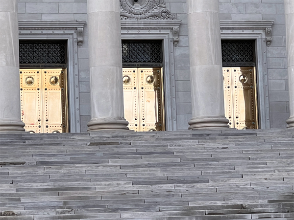 the bronze doors