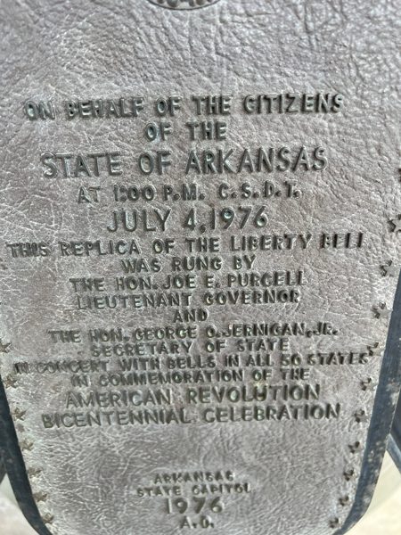 Replica of the Liberty Bell sign