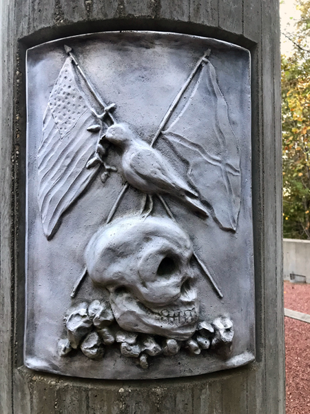 column at Alabama Veterans Memorial Park