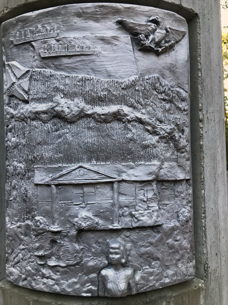 column at Alabama Veterans Memorial Park