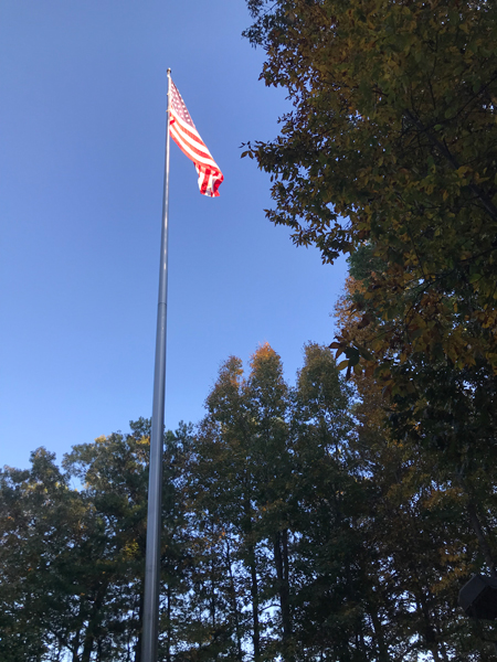 USA Flag flyng high and proud