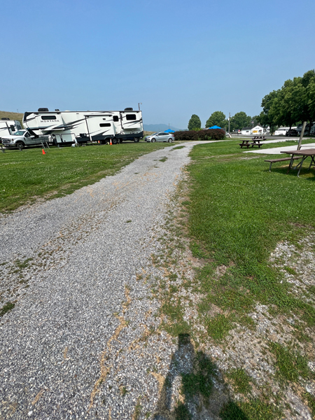 unpaved rocky road