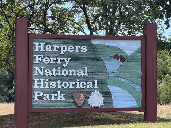 Harpers Ferry National Historical Park sign