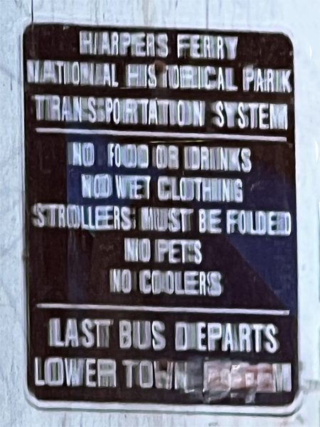 Harpers Ferry National Historical Park sign