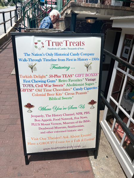 ice cream treat sign