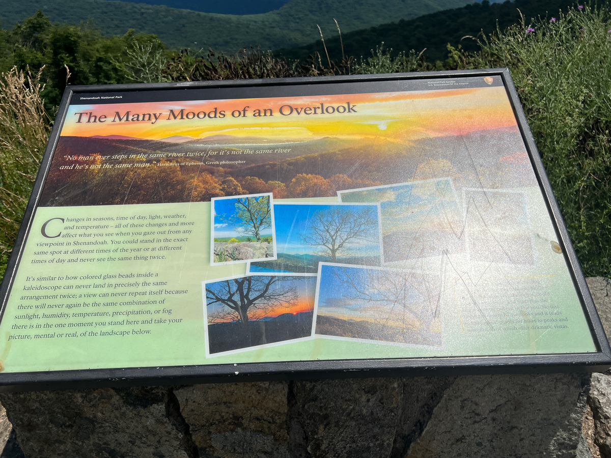 Overlook informational sign