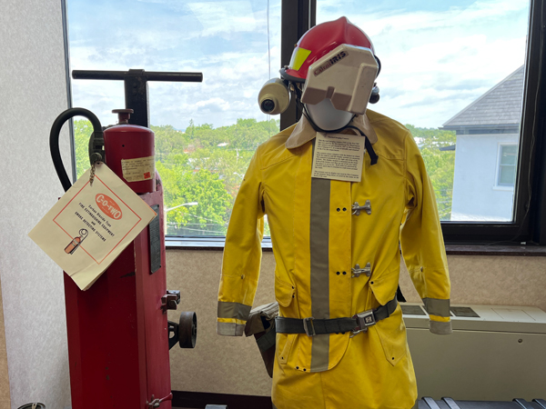 old fireman suit