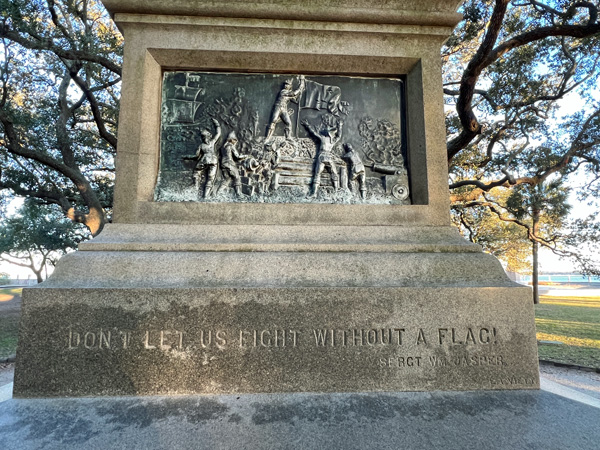 do not fight without a USA flag