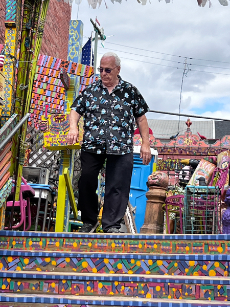 Lee Duquette entering Randyland
