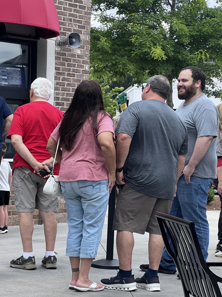 family getting ice cream