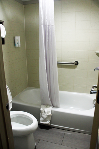 bathroom at Quality Inn Hotel in Athens, Georgia